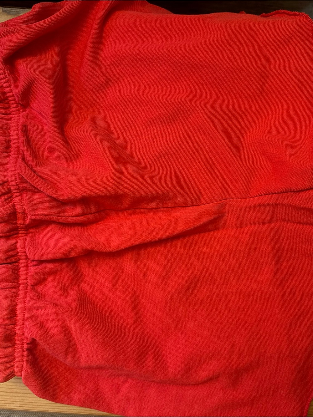 Hey Gang Women's Red Drawstring Athletic Shorts — Casual Lounge Fit - Picture 2 of 3